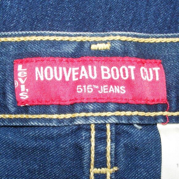 LEVI'S Jeans, 14, Dark Wash, 515 Nouveau Boot cut, 100% Cotton, - Picture 9 of 11